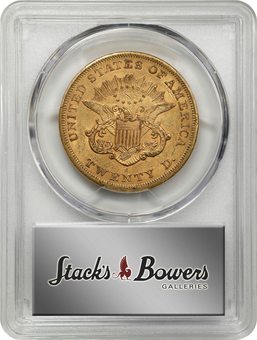 1866-S自由像双鹰金币 PCGS AU 58 1866-S Liberty Head Double Eagle