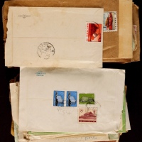  1960-70年代贴各类普票实寄封一组100件