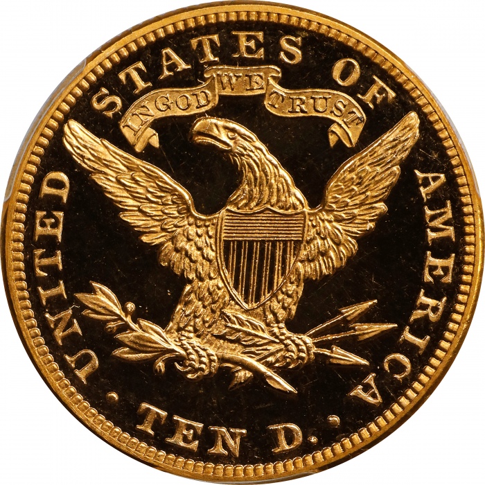  1886年自由像鹰金币 PCGS Proof 66+ 1886 Liberty Head Eagle