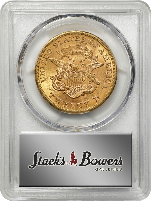  1864-S自由像双鹰金币 PCGS MS 63 1864-S Liberty Head Double Eagle