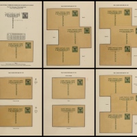  1931年2分帆船邮资片加盖“限滇省发寄”新品14件