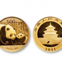  2011年熊猫纪念金币1盎司 完未流通