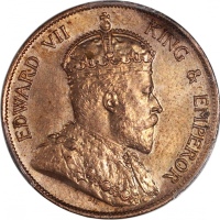  1902年香港1仙，PCGS AU Details有清洗，#45378917 Hong Kong, 1 cent, 1902, PCGS Genuine AU Detail (Cleaned). #4