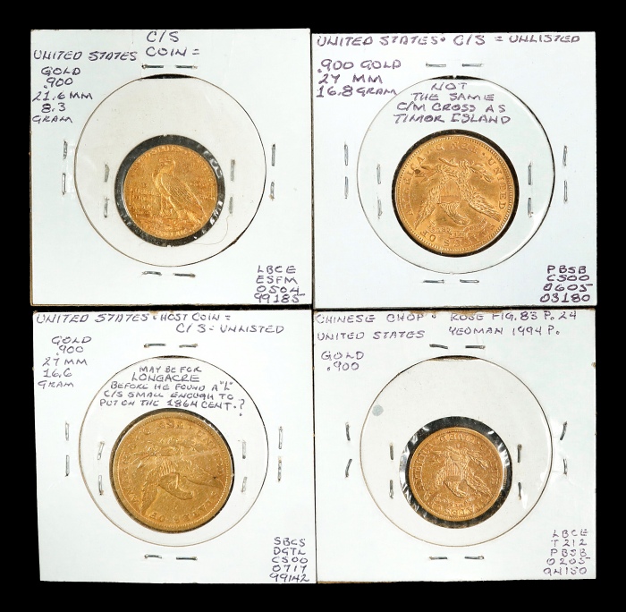  美国金币一组4枚 近未流通 U.S. Gold Coins. Brunk-Unlisted