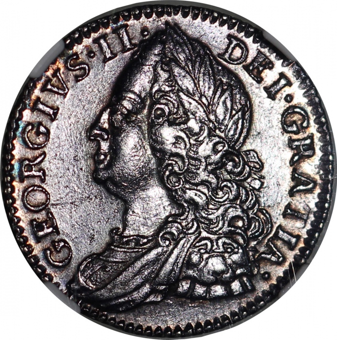  英国1751年6便士及1887年2弗罗林，NGC AU Details有清洗及MS64，#6478563-008及#6478563-011 Great Britain, a pair of 6 pen