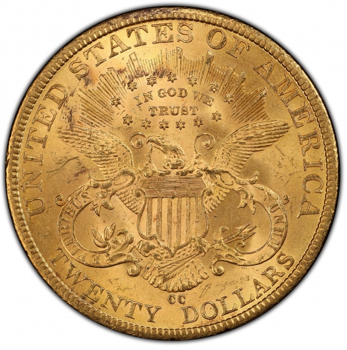 1884-CC自由像双鹰金币 PCGS MS 63 Liberty Head Double Eagle