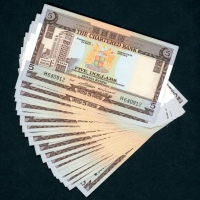  1970至1975年渣打银行纸钞一组23枚5元，连号H640912-5, M383621-39, UNC The Chartered Bank, Hong Kong, a lot of 23x $5,