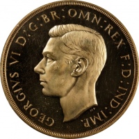  1937年英国乔治六世金币 PCGS UNC Details GREAT BRITAIN. 5 Pounds, 1937
