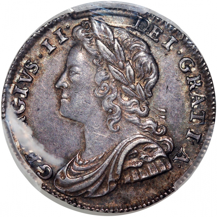  1739年英国6便士银币，O/R版别，PCGS MS62，#42957242 Great Britain, silver 6 pences, 1739, O/R variety, (S-3708), 