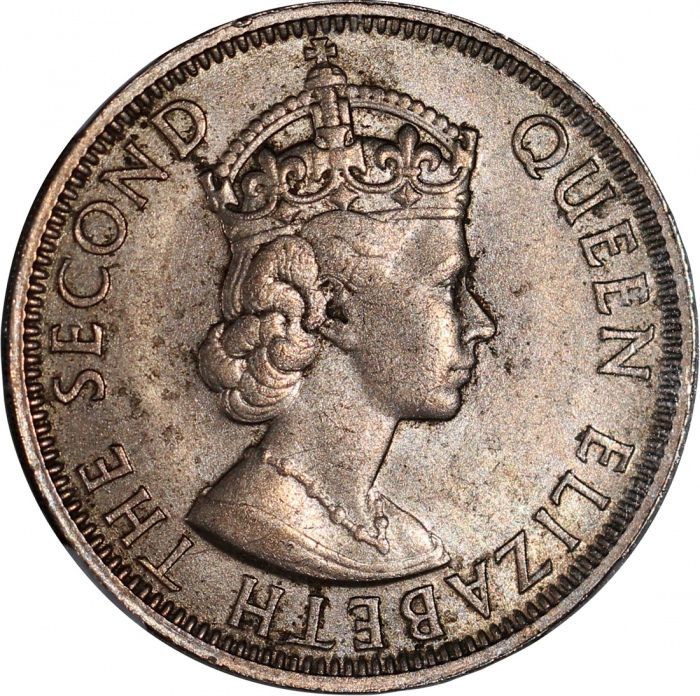  马来亚1956年1毫，1955H 5毫及1957-KN5仙，NGC UNC Details有髮线痕跡, UNC Details正面有划痕及PCGS MS65，#3359130-11，3823750-2