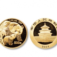  2004年熊猫纪念金币1盎司 完未流通