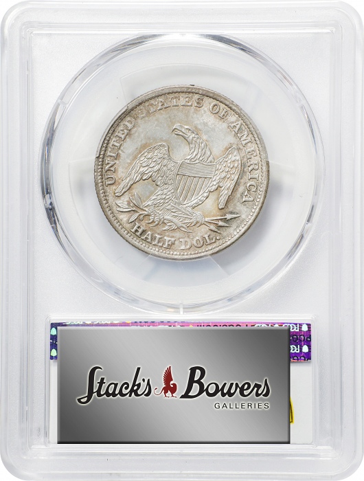 1838年带帽女神半美元 PCGS MS 64+ 1838 Capped Bust Half Dollar