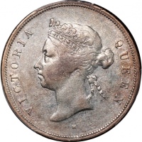  1892-H香港维多利亚半圆，PCGS XF Detail (有清洗)，#46484302