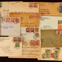  1919-47年实寄封一组约45件
