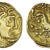  公元前120-80年高卢巴黎西人金币 近未流通 Gaul, Parisii (c. 120-80 BC), Puteaux Hoard Type
