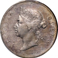  1892年维多利亚半圆，PCGS XF Detail (严重清洗)，#46484309