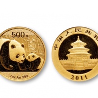  2011年熊猫纪念金币1盎司 完未流通