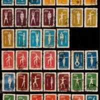  1952年特4广播体操原版旧票全套40枚