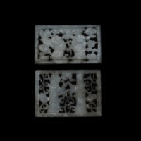  清白玉夫妇齐眉儿女双全镂空帽正 