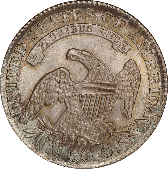  1829年带帽女神半美元 PCGS MS 64+ 1829 Capped Bust Half Dollar
