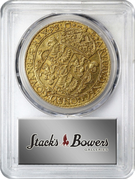 1593年波兰普鲁士西格蒙德三世金币 PCGS AU Details POLAND. Royal Prussia. 10 Ducats 1593年波兰普鲁士西格蒙德三世金币 PCGS AU Details POLAND. Royal Prussia. 10 Ducats
