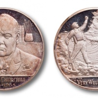  1965年 英国丘吉尔银章一枚