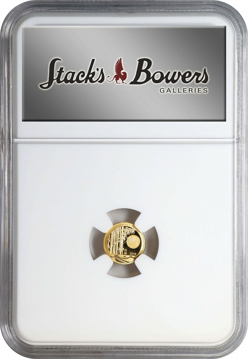  2016年熊猫纪念金币1克 NGC PF 70 CHINA. 1 Gram Gold Medal, 2016. Panda Series, Honolulu HSNA Show. NGC PROOF-