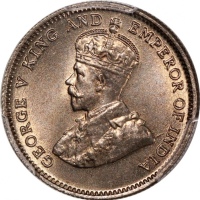  1936年香港乔治五世一毫，PCGS MS66+，#46484383，PCGS纪录中仅得2枚获评+级别，本品為其中之一，难得一见之美品
