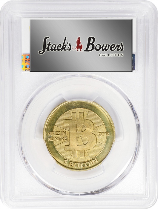  2012年1BT币 PCGS MS 66 2012 Casascius 1 Bitcoin