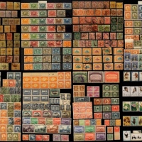  清代民国新中国新、旧邮票一厚本约3000枚