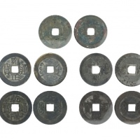  清顺治通宝小平宝泉局、清康熙通宝小平汉福小福、清雍正通宝小平宝浙局、清乾隆通宝小平大样宝泉局、清嘉庆通宝小平大样宝泉局 公博评级 美85 、公博评级 美85 2、公博评级美85 、公博评级美85、公博