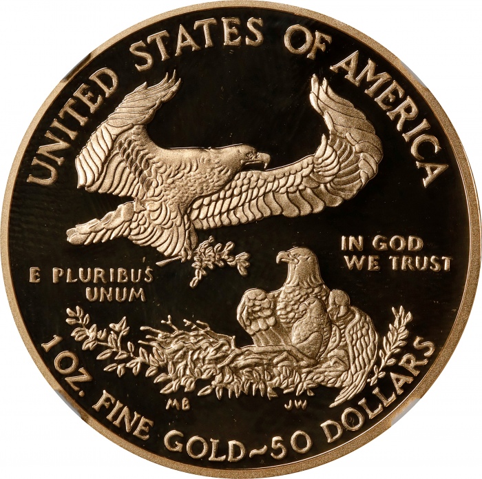  2020-W鹰洋金币1盎司 NGC PF 70 2020-W One-Ounce Gold Eagle