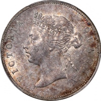  1894年香港维多利亚半圆，PCGS AU Detail (有清洗)，#46484252