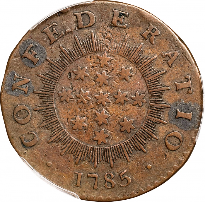  1785年华盛顿/联邦铜币 PCGS VF 30 1785 Gen. Washington / Confederatio Copper