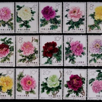  1964年特61牡丹新票全套15枚