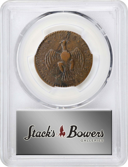  1786年哥伦比亚铜币 PCGS XF 45 1786 Immunis Columbia Copper