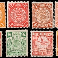  1898年伦敦版蟠龙有水印新票全套12枚