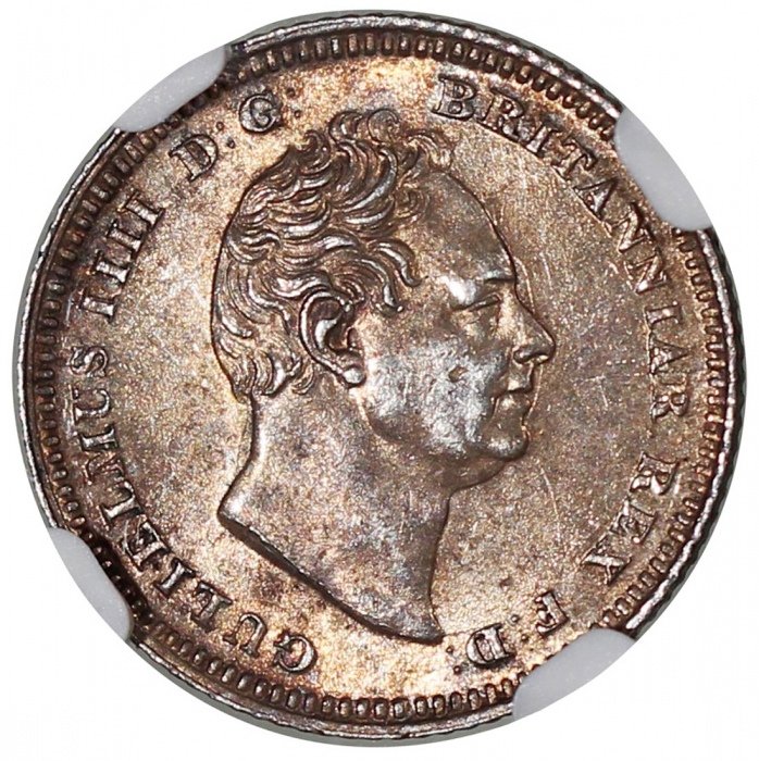  英国银币3枚一组，包括1837年4便士，1834年6便士及1834年1/2克朗，带「W.W.」署名，NGC AU58, MS62及MS61，#2885392-002，003及001 Great Bri