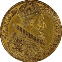  1622年波兰立陶宛西格蒙德三世金币 PCGS AU Details POLAND. Lithuania. 10 Ducats