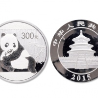  2015年熊猫纪念银币1公斤 完未流通