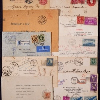  1907-46年进口封片一组10件