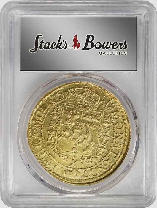  1618年波兰立陶宛西格蒙德三世金币 PCGS AU Details POLAND. Lithuania. 10 Ducats