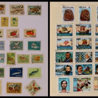  外蒙、北朝鲜等邮票3本，约2100枚