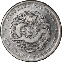  四川省造光绪元宝库平三钱六分，狭面龙，PCGS VF Detail有清洗，#45379960