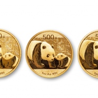  2011年熊猫纪念金币1盎司一组3枚 完未流通