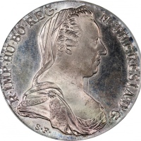  世界钱币4枚， World Coins, a group of 4 coins, consists of: Austria, silver thaler, 1780-SF, restrike, Lat