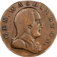  1785年华盛顿/联邦铜币 PCGS VF 30 1785 Gen. Washington / Confederatio Copper