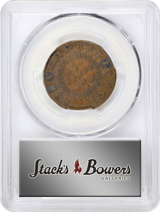  1785年华盛顿/联邦铜币 PCGS VF 30 1785 Gen. Washington / Confederatio Copper