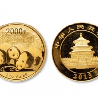  2013年熊猫纪念金币5盎司 完未流通