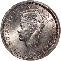  1939-H香港乔治六世五仙，PCGS MS65，#46484207